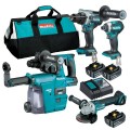 Makita DLX4148TX1 - 18V 5.0Ah Li-Ion Brushless 4 Piece Combo Kit